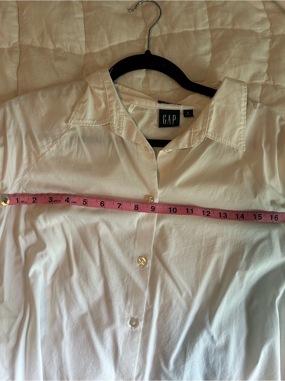 GAP Organic Cotton Poplin-Bubble Sleeve Shirt - Picture 6 of 6